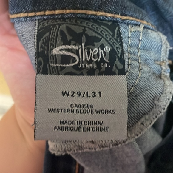 Silver Jeans size 29x31 Dark Wash Suki Jeggings with Stretch No Front Pockets - Picture 10 of 11